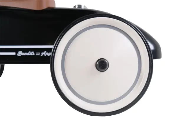 Metalen wielen met rubberen rand