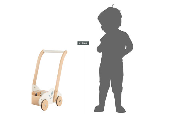 Vaste duwstang: 41,5 cm hoog