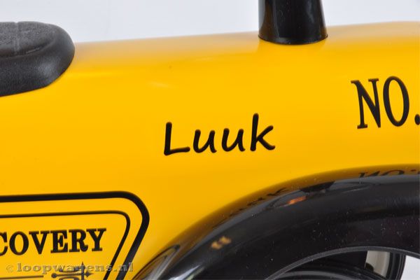 Zwarte stickerset voor jouw Tommy loopauto.