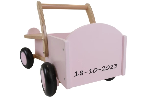 Zwarte sticker met geboortedatum