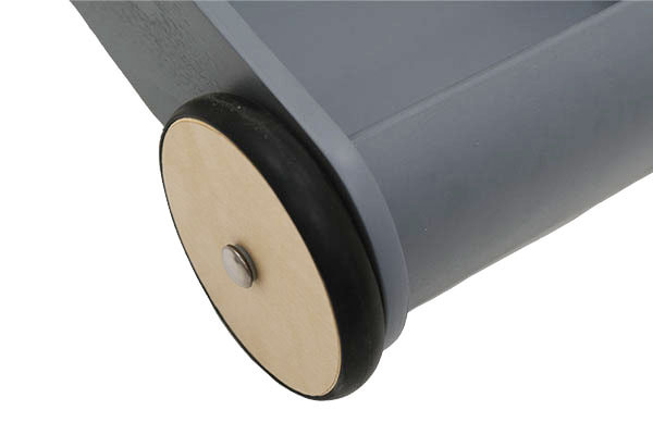 Houten wielen met rubberen rand