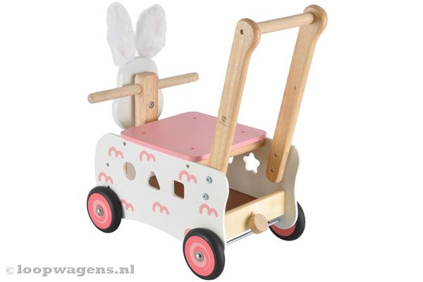 I'm toy Konijn | Loopwagens.nl I'm Toy | Leuk Houten Speelgoed