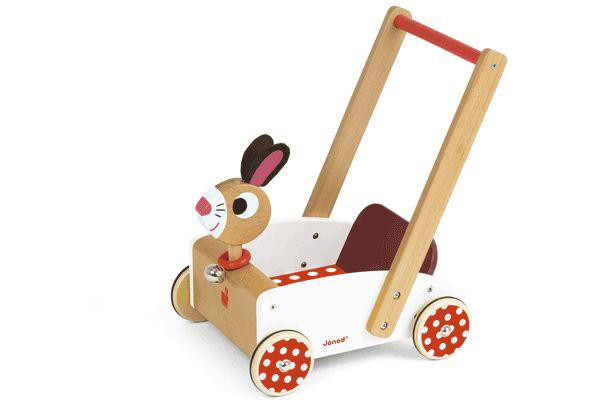 Janod loopwagen Crazy rabbit.