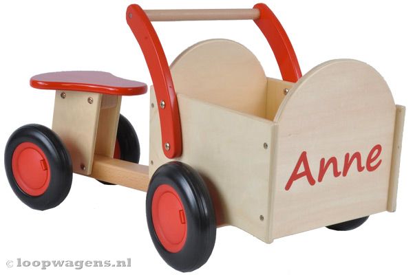 Naamsticker in de kleur rood.