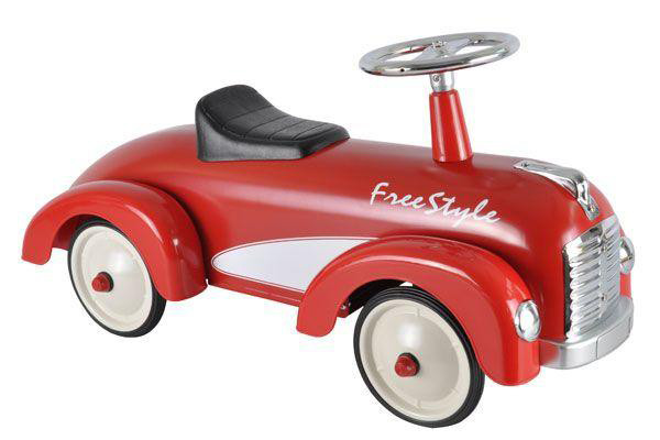 Metalen loopwagen Free Style rood.