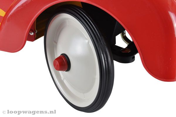 Voorzien van rubberen anti-kras banden.