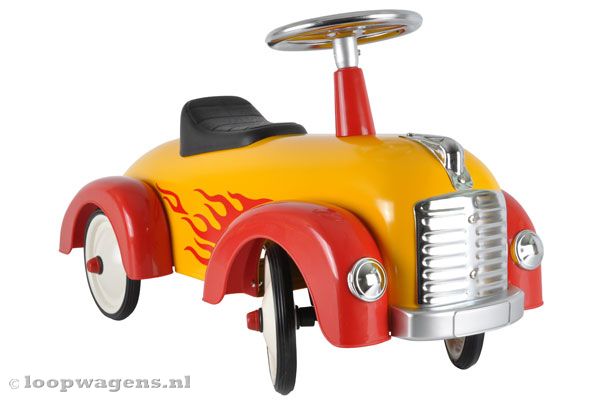 Een prachtige loopauto voor snelle kids.