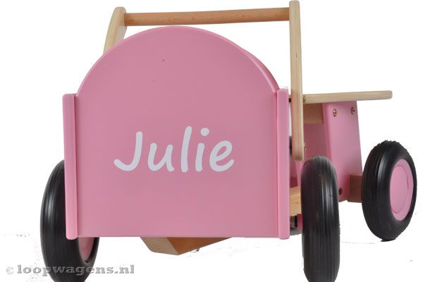 Losse naamsticker voor op de bakfiets.