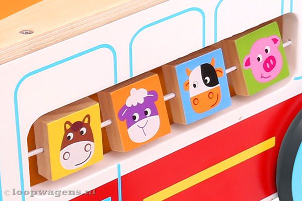 Draai de blokken met dieren om.