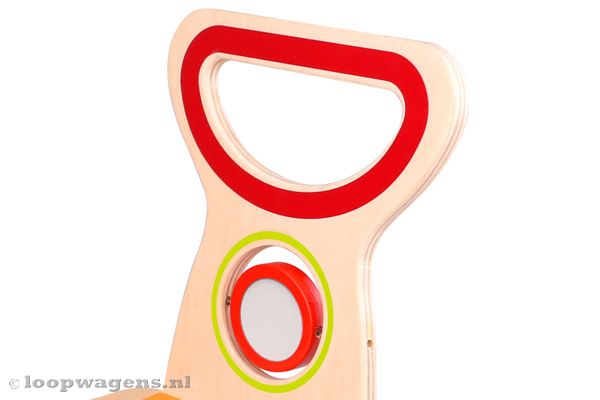 Duwstang met een duwhoogte van 42 cm.