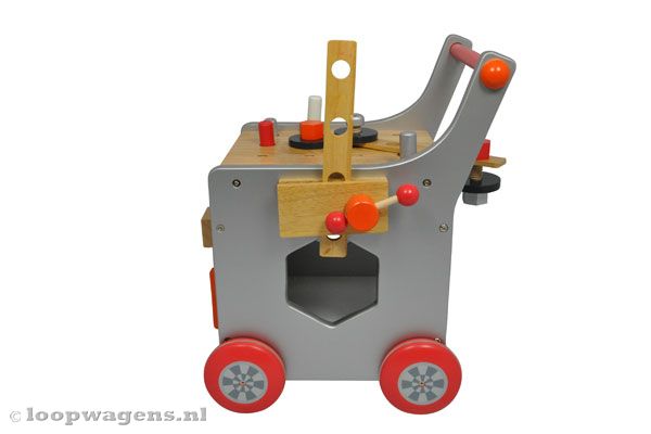 Met werkbankschroef aan de zijkant.